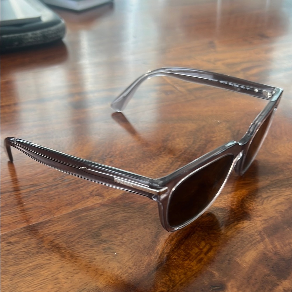 Prada Polarized Grey / Clear Sunglasses